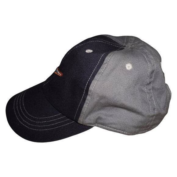 Vintage Nike Toddler Cap Two-Tone Gray & Navy Adjustable Strapback Hat - Picture 2 of 10